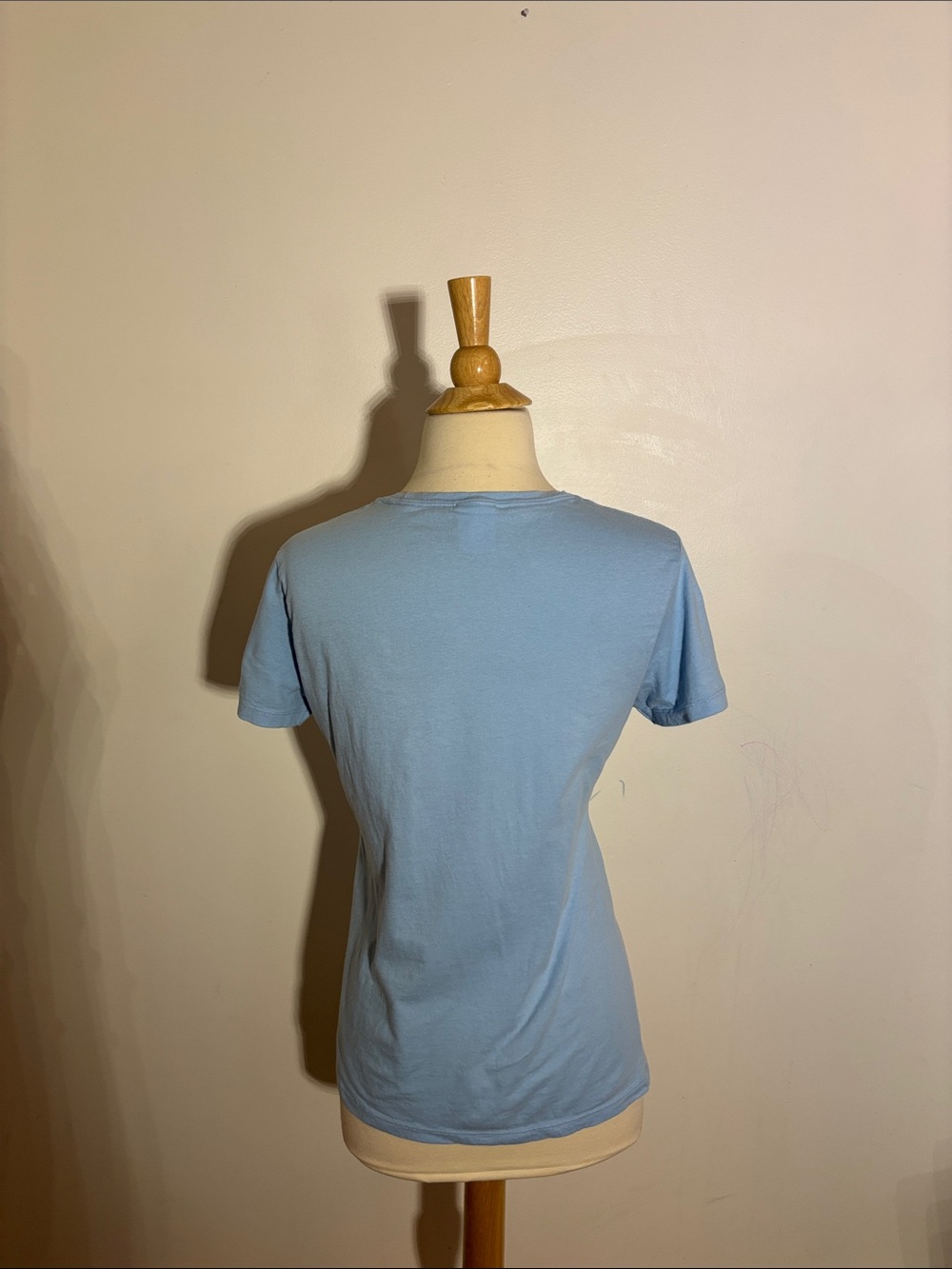 Port and Company Light Blue Women's Short Sleeve Graphic Tee - Picture 3 of 4